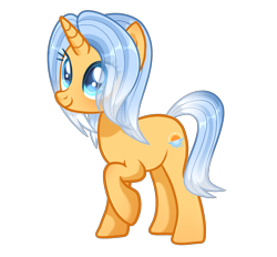 Size: 1980x1835 | Tagged: safe, artist:moocca, derpibooru exclusive, oc, oc only, oc:aurore soleilevant, pony, unicorn, 2023 community collab, derpibooru community collaboration, orange coat, simple background, solo, transparent background