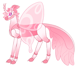 Size: 1280x1094 | Tagged: safe, artist:s0ftserve, oc, oc:orchid mantis, changedling, changeling, changepony, magical lesbian spawn, offspring, parent:princess celestia, parent:queen chrysalis, parents:chryslestia, simple background, solo, transparent background