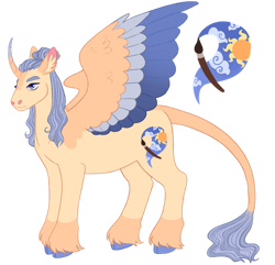 Size: 1280x1232 | Tagged: safe, artist:s0ftserve, oc, oc:golden horizon, alicorn, changepony, pony, cloven hooves, colored wings, leonine tail, magical lesbian spawn, multicolored wings, offspring, parent:princess celestia, parent:queen chrysalis, parents:chryslestia, simple background, solo, tail, transparent background, wings