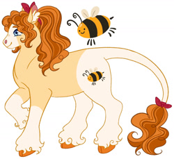 Size: 1280x1172 | Tagged: safe, artist:s0ftserve, oc, oc:amber honey, earth pony, pony, cloven hooves, ear fluff, female, leonine tail, mare, simple background, solo, tail, transgender, white background