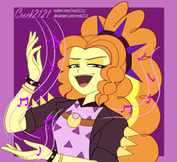 Size: 934x856 | Tagged: safe, artist:crock2121, adagio dazzle, human, equestria girls, g4, my little pony equestria girls: better together, female, music festival outfit, music notes, solo