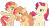 Size: 1280x676 | Tagged: safe, artist:monochrome-sunsets, oc, oc only, oc:dayspring, oc:peach fuzz, oc:sundown, earth pony, pony, unicorn, g4, base used, female, magical lesbian spawn, male, mare, offspring, parent:applejack, parent:fluttershy, parent:sunset shimmer, parents:appleshimmer, parents:appleshy, parents:sunshyne, simple background, stallion, transparent background, trio