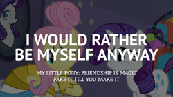 Size: 1920x1080 | Tagged: safe, edit, edited screencap, editor:quoterific, screencap, fluttershy, rarity, fake it 'til you make it, g4, clothes, dress