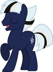 Size: 1021x1362 | Tagged: safe, artist:muhammad yunus, oc, oc only, oc:ghostpony, earth pony, pony, 2023 community collab, derpibooru community collaboration, g4, base used, eyes closed, male, medibang paint, open mouth, simple background, solo, stallion, transparent background, vector