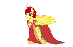 Size: 2062x1324 | Tagged: safe, artist:rainshadow, artist:starshade, oc, oc only, alicorn, pony, alicorn oc, base used, chinese, eyeshadow, female, horn, makeup, mare, simple background, solo, transparent background, wings