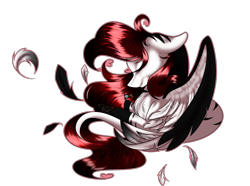 Size: 2768x2054 | Tagged: safe, artist:aquasky987, oc, oc only, pegasus, pony, bust, eyes closed, female, high res, mare, pegasus oc, simple background, solo, transparent background, wings