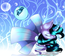 Size: 2285x1991 | Tagged: safe, artist:aquasky987, oc, oc only, pony, unicorn, abstract background, bust, eyes closed, female, horn, mare, solo, unicorn oc