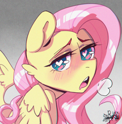 Size: 2480x2507 | Tagged: safe, artist:charlot, fluttershy, pegasus, pony, g4, ahegao, anime, heart, heart eyes, high res, open mouth, solo, stylized, tongue out, wingding eyes