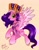 Size: 1074x1368 | Tagged: safe, artist:petaltwinkle, pipp petals, pegasus, pony, g5, my little pony: make your mark, winter wishday, spoiler:g5, adorapipp, alternate design, backwards cutie mark, clothes, colored wings, cute, eyebrows, female, hat, jewelry, looking at you, mare, open mouth, open smile, raised hoof, scarf, signature, simple background, slender, smiling, smiling at you, solo, spread wings, thin, tiara, two toned wings, wings, winter hat, yellow background