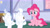 Size: 3072x1727 | Tagged: safe, screencap, pinkie pie, pound cake, pumpkin cake, earth pony, pegasus, pony, unicorn, baby cakes, g4, my little pony: friendship is magic, season 2, baby, baby pony, cake twins, colt, crying, female, filly, floppy ears, flying, foal, frown, high res, magic, male, mare, sad, siblings, smiling, spread wings, telekinesis, trio, twins, wings