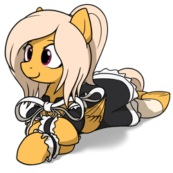Size: 1500x1500 | Tagged: safe, artist:alexi148, oc, oc only, pegasus, pony, clothes, female, maid, mare, simple background, solo, transparent background