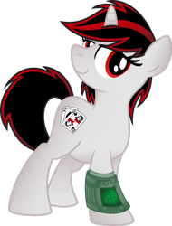 Size: 1024x1347 | Tagged: artist needed, safe, oc, oc:blackjack, pony, unicorn, fallout equestria, fallout equestria: project horizons, cute, pipbuck, simple background, smiling, solo, transparent background