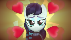 Size: 2560x1440 | Tagged: safe, artist:starless, derpibooru exclusive, coloratura, earth pony, pony, g4, female, heart, heart eyes, love face, mare, solo, wallpaper, wingding eyes
