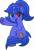 Size: 3760x5570 | Tagged: safe, artist:php178, oc, oc:peri, pony, unicorn, 2023 community collab, derpibooru community collaboration, .svg available, :d, blue, blue eye, blue mane, blue tail, cute, elastic, female, flask, hair tie, hairband, heterochromia, hoof heart, horn, inkscape, looking at you, mare, movie accurate, open mouth, open smile, ponytail, pose, potion, red eye, simple background, sitting, smiling, smiling at you, solo, svg, tail, tongue out, transparent background, underhoof, unicorn oc, vector, waving, waving at you