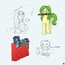 Size: 2000x2000 | Tagged: safe, artist:quotepony, oc, oc only, oc:hind, oc:morningstar, earth pony, pony, high res