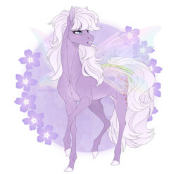 Size: 1010x1000 | Tagged: safe, artist:dementra369, forget-me-not, flutter pony, pony, g1, simple background, solo, white background