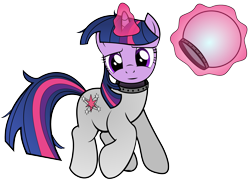 Size: 3012x2180 | Tagged: safe, artist:datbrass, twilight sparkle, pony, unicorn, g4, astronaut, female, high res, looking at you, magic, mare, messy mane, messy tail, simple background, solo, space helmet, spacesuit, tail, telekinesis, transparent background, unicorn twilight