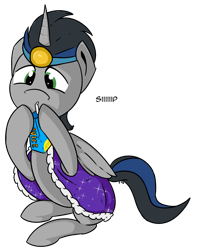 Size: 1067x1356 | Tagged: safe, artist:soccy, king sombra, alicorn, pony, the crystal empire 10th anniversary, g4, alicornified, good king sombra, juice, juice box, meme, race swap, simple background, sipping, solo, sombracorn, transparent background