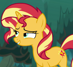 Size: 1021x938 | Tagged: safe, screencap, sunset shimmer, pony, unicorn, equestria girls, equestria girls series, spring breakdown, spoiler:eqg series (season 2), cropped, eyebrows, smugset shimmer, solo