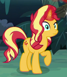 Size: 500x578 | Tagged: safe, screencap, sunset shimmer, equestria girls, equestria girls specials, g4, my little pony equestria girls: better together, my little pony equestria girls: spring breakdown, cropped, glowing, glowing horn, horn, solo