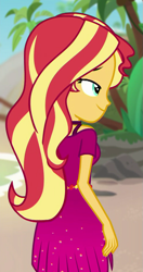 Size: 497x942 | Tagged: safe, screencap, sunset shimmer, human, equestria girls, equestria girls series, spring breakdown, spoiler:eqg series (season 2), cropped, cruise outfit, solo