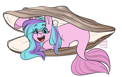 Size: 1250x783 | Tagged: safe, artist:cosmalumi, oc, oc only, pony, seapony (g4), clam, palindrome get, simple background, solo, transparent background