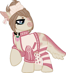 Size: 506x563 | Tagged: safe, artist:mourningfog, oc, oc only, earth pony, pony, clothes, heart, heart eyes, simple background, solo, transparent background, wingding eyes