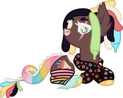 Size: 2136x1699 | Tagged: safe, artist:mourningfog, oc, oc only, earth pony, pony, clothes, simple background, socks, solo, starry eyes, striped socks, transparent background, wingding eyes