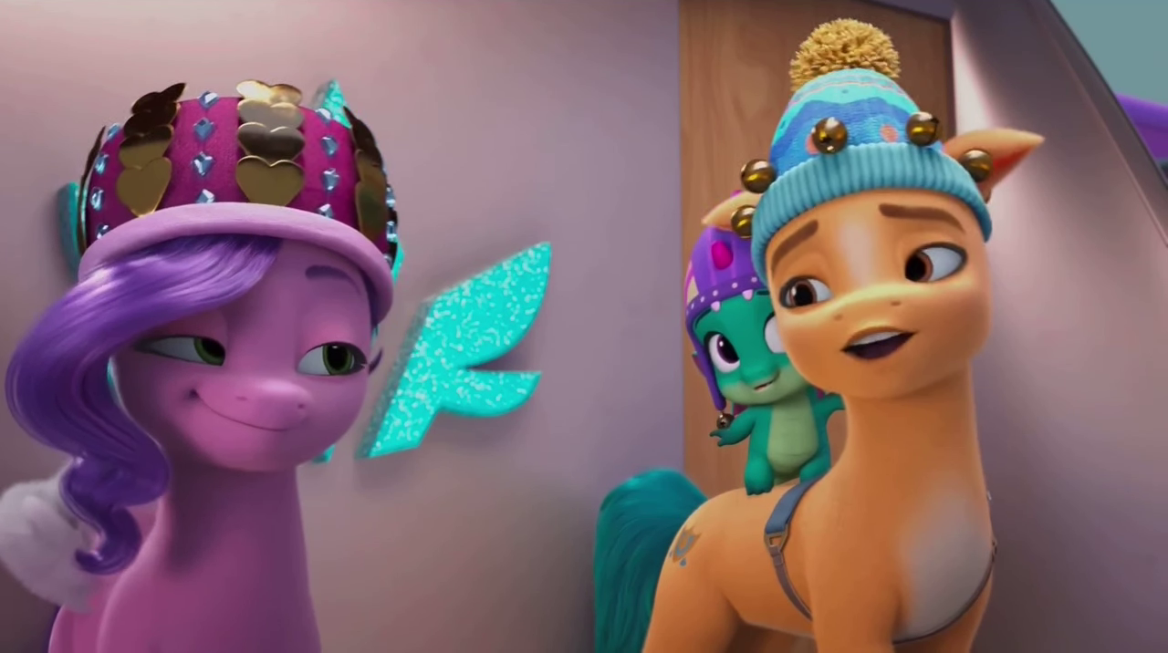 Mlp Bell Ringing #2997170 - safe, screencap, hitch trailblazer, pipp petals, sparky ...