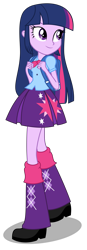 Size: 4833x13917 | Tagged: safe, twilight sparkle, human, equestria girls, g4, female, simple background, solo, traditional art, vector