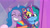 Size: 3072x1727 | Tagged: safe, screencap, izzy moonbow, misty brightdawn, pony, unicorn, g5, my little pony: tell your tale, nightmare night party, spoiler:g5, spoiler:my little pony: tell your tale, amalgamation, amalgamizzy, costume, duo, duo female, eyes closed, female, grin, high res, jewelry, mare, medallion, necklace, nightmare night costume, smiling, youtube link