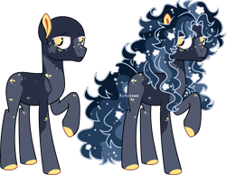 Size: 3671x2853 | Tagged: safe, artist:kurosawakuro, oc, earth pony, pony, bald, base used, body freckles, colored hooves, colored pupils, earth pony oc, ethereal mane, freckles, high res, male, raised hoof, simple background, solo, stallion, starry hair, starry mane, starry tail, tail, tall, transparent background