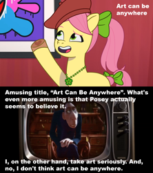 Size: 1920x2160 | Tagged: safe, edit, edited screencap, screencap, posey bloom, earth pony, human, pony, g5, my little pony: tell your tale, sneaksy strikes again, spoiler:g5, spoiler:my little pony: tell your tale, spoiler:tyts01e34, anton ego, ratatouille