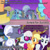 Size: 1920x1920 | Tagged: safe, edit, edited screencap, editor:itsmgh1203, screencap, amethyst star, applejack, cloud kicker, coco crusoe, doctor whooves, hoity toity, lemon hearts, lyra heartstrings, merry may, midnight fun, minuette, photo finish, pinkie pie, press pass, press release (g4), pretty vision, rarity, sea swirl, seafoam, sparkler, time turner, earth pony, pony, unicorn, g4, honest apple, season 1, season 7, suited for success, :o, applejack's hat, clothes, cowboy hat, dress, elise, eyes closed, female, hat, male, mare, night, offscreen character, open mouth, open smile, smiling, stallion, text