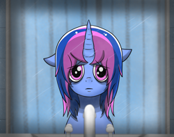 Size: 3300x2595 | Tagged: safe, artist:undisputed, oc, oc only, oc:moonlight wish, pony, unicorn, bathroom, fimfiction, high res