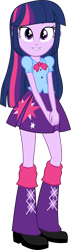 Size: 4496x15749 | Tagged: safe, artist:alandssparkle, twilight sparkle, human, equestria girls, g4, boots, clothes, female, high heel boots, shirt, shoes, simple background, skirt, solo, transparent background, vector, white background