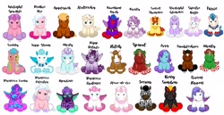 Size: 3130x1619 | Tagged: safe, applejack, fleur-de-lis, fluttershy, hitch trailblazer, izzy moonbow, king sombra, minty, misty brightdawn, opaline arcana, pinkie pie, pinkie pie (g3), pipp petals, princess cadance, princess celestia, princess luna, queen haven, rainbow dash, rarity, sprout cloverleaf, starlight glimmer, sunny starscout, sunset shimmer, sweetie belle, trixie, trouble shoes, twilight sparkle, zecora, zipp storm, alicorn, earth pony, horse, pegasus, pony, unicorn, zebra, g3, g4, g5, my little pony: a new generation, spoiler:g5, spoiler:my little pony: make your mark, chibi, colored hooves, counterparts, crossover, earth pony fluttershy, earth pony izzy, earth pony king sombra, earth pony sombra, evil, flower, flower in hair, look-alike, mane of fire, pegasus cadance, pegasus celestia, race swap, unicorn minty, unicorn sprout, unicorn twilight, webkinz, wrong color, young cadance
