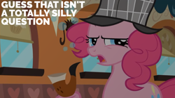 Size: 1920x1080 | Tagged: safe, edit, edited screencap, editor:quoterific, screencap, pinkie pie, earth pony, pony, g4, mmmystery on the friendship express, bubble pipe, deerstalker, detective, friendship express, hat, pipe, sherlock holmes, sherlock pie, solo, train
