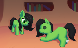 Size: 3293x2055 | Tagged: safe, artist:senaelik, oc, oc only, oc:filly anon, earth pony, pony, female, filly, high res, plushie, self plushidox, solo