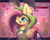 Size: 2400x1900 | Tagged: safe, artist:miryelis, fluttershy, pegasus, pony, antonymph, cutiemarks (and the things that bind us), vylet pony, g4, aesthetics, clothes, cursor, cute, fluttgirshy, gir, heart, high res, invader zim, long hair, looking at you, microsoft, microsoft windows, one eye closed, open mouth, shyabetes, smiling, smiling at you, solo, spread wings, suit, text, webcore, wings