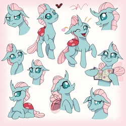 Size: 2760x2760 | Tagged: safe, artist:swasfews, ocellus, changedling, changeling, insect, ladybug, g4, book, crying, cute, diaocelles, female, high res, one eye closed, open mouth, smiling, solo