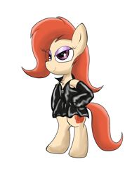 Size: 1200x1600 | Tagged: safe, artist:amateur-draw, oc, oc only, oc:phosphor flame, earth pony, pony, bipedal, clothes, dress, evening gloves, female, gloves, latex, latex dress, latex gloves, long gloves, makeup, mare, simple background, solo, white background