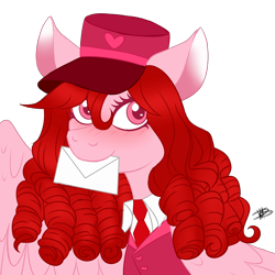 Size: 3000x3000 | Tagged: safe, artist:princessmoonsilver, oc, oc only, oc:venus, pegasus, pony, cute, female, high res, letter, simple background, solo, transparent background