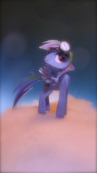 Size: 2592x4608 | Tagged: safe, artist:demonreapergirl, artist:puffinstudios, oc, oc only, oc:lightning blitz, pegasus, pony, craft, goggles, goggles on head, irl, male, papercraft, photo, smiling, solo, stallion