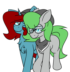 Size: 1183x1215 | Tagged: safe, artist:starry5643, oc, oc:starry gaze, oc:trivial pursuit, earth pony, pony, unicorn, chest fluff, cute, duo, duo male, freckles, gay, glasses, looking at each other, looking at someone, male, shipping, simple background, transparent background