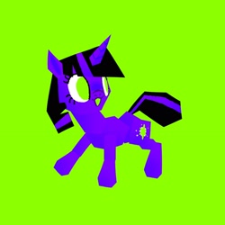 Size: 2048x2048 | Tagged: safe, artist:pastacrylic, twilight sparkle, pony, unicorn, g4, alternate color palette, angular, green background, high res, simple background, solo, unicorn twilight