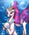 Size: 2827x3349 | Tagged: safe, artist:nutmeg04, queen novo, seapony (g4), g4, my little pony: the movie, bioluminescent, bubble, collar, colored pupils, crepuscular rays, crown, dorsal fin, eyelashes, female, fin wings, fins, flowing tail, glowing, glowing orb, high res, jewelry, ocean, orb, purple eyes, purple mane, purple tail, purple wings, queen novo's orb, regalia, signature, smiling, solo, sunlight, swimming, tail, underwater, water, wings