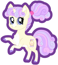 Size: 2287x2529 | Tagged: safe, artist:queenderpyturtle, oc, oc:charity caritas, pony, unicorn, chibi, female, high res, mare, simple background, solo, transparent background