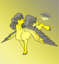 Size: 1242x1342 | Tagged: safe, artist:courtjesterart, oc, oc only, pegasus, pony, gradient background, solo
