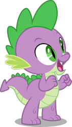 Size: 3000x5287 | Tagged: safe, artist:dashiesparkle, spike, dragon, g4, the break up breakdown, .svg available, cute, male, open mouth, simple background, solo, spikabetes, transparent background, vector